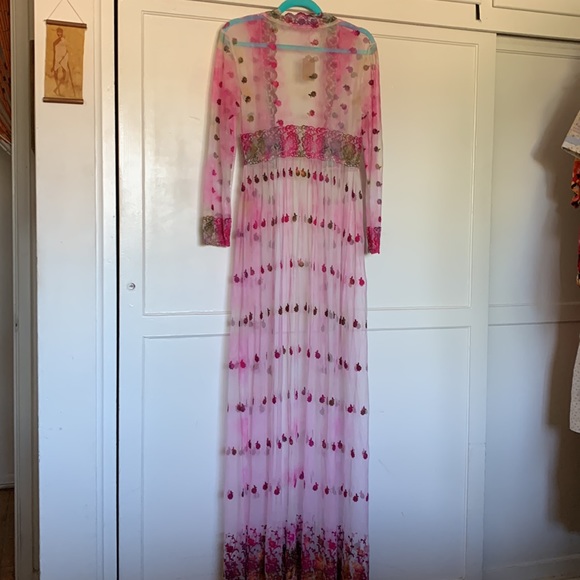 Maxi ice tie dyed lace robe duster - Picture 3 of 13